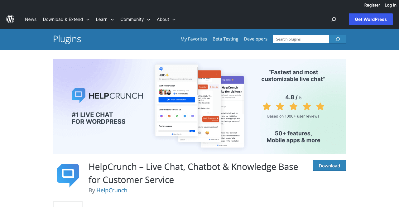 HelpCrunch Knowledge Base Plugin