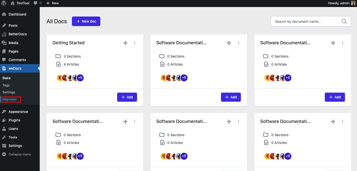 How to migrate from BetterDocs to weDocs