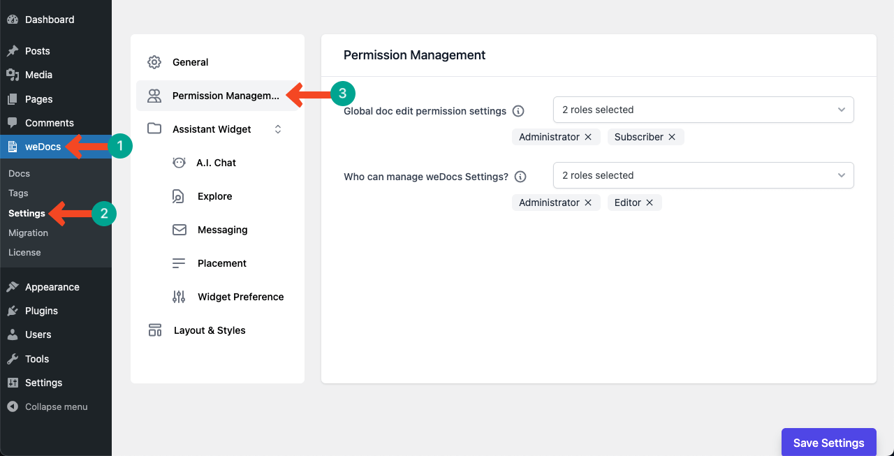 Go To Wedocs Permission Management